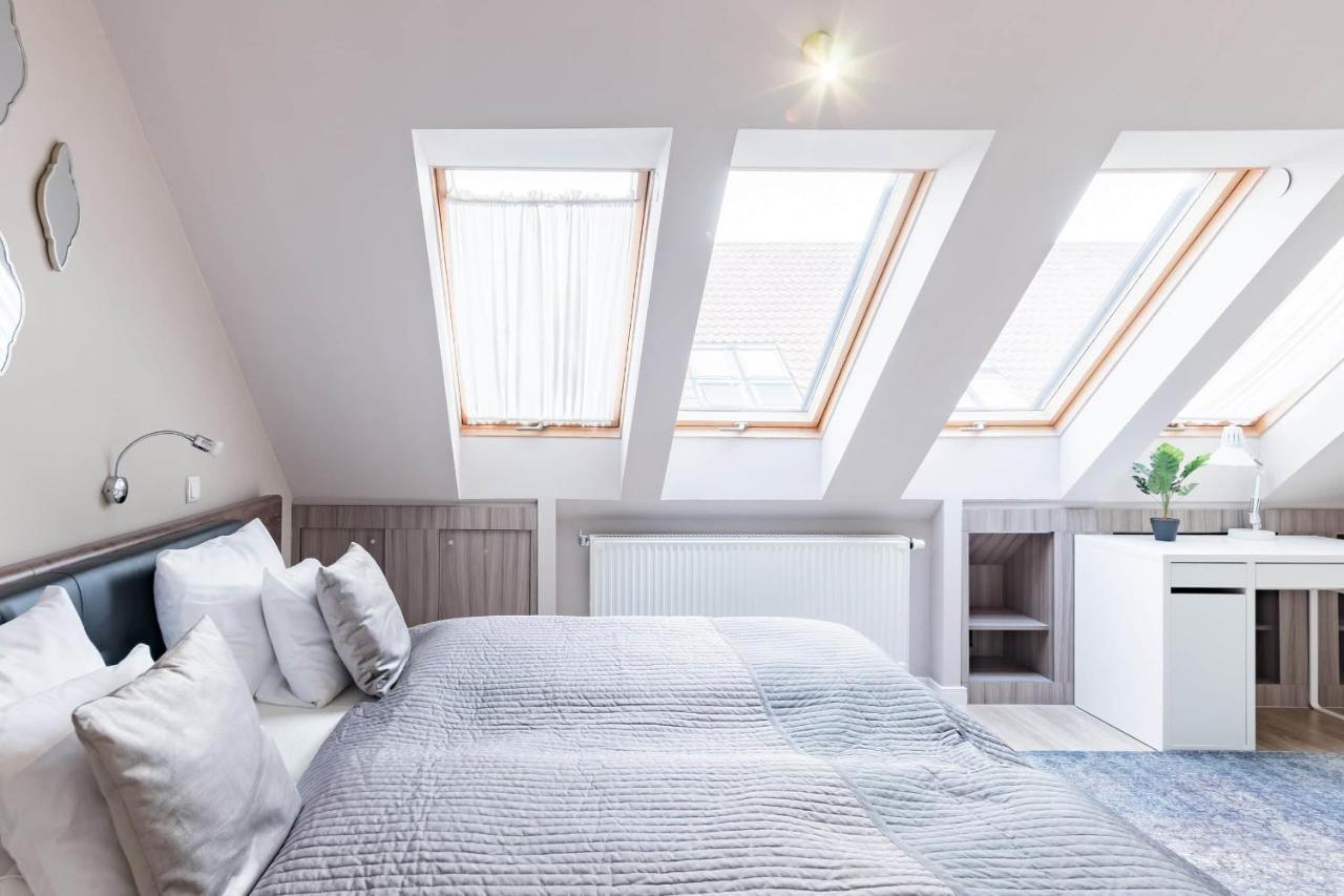 Sunny And Penthouse With Private Garage Apartament Budapesta