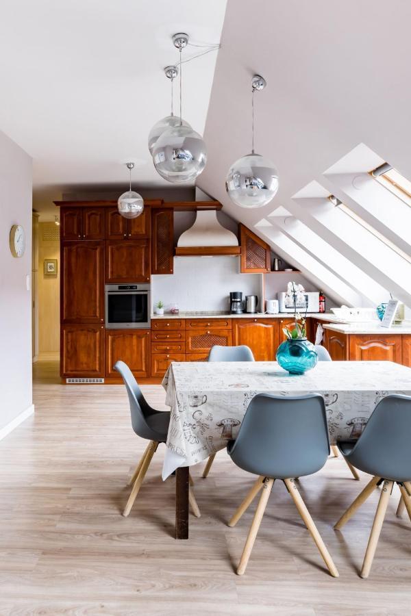 Sunny And Penthouse With Private Garage Apartament Budapesta